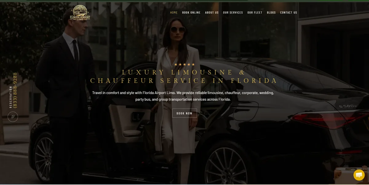 Screenshot of Florida Airport Limo