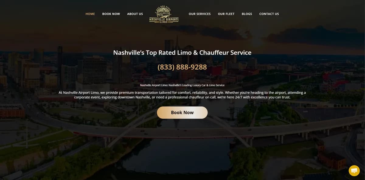 Screenshot of Nashville Airport Limo